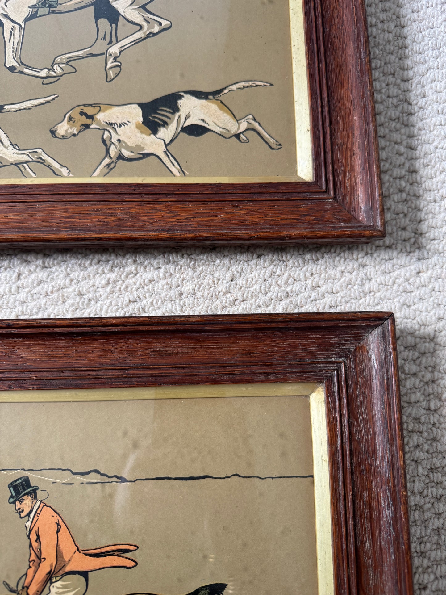 Pair of Original Cecil Aldin Chromolithograph Hunting Prints