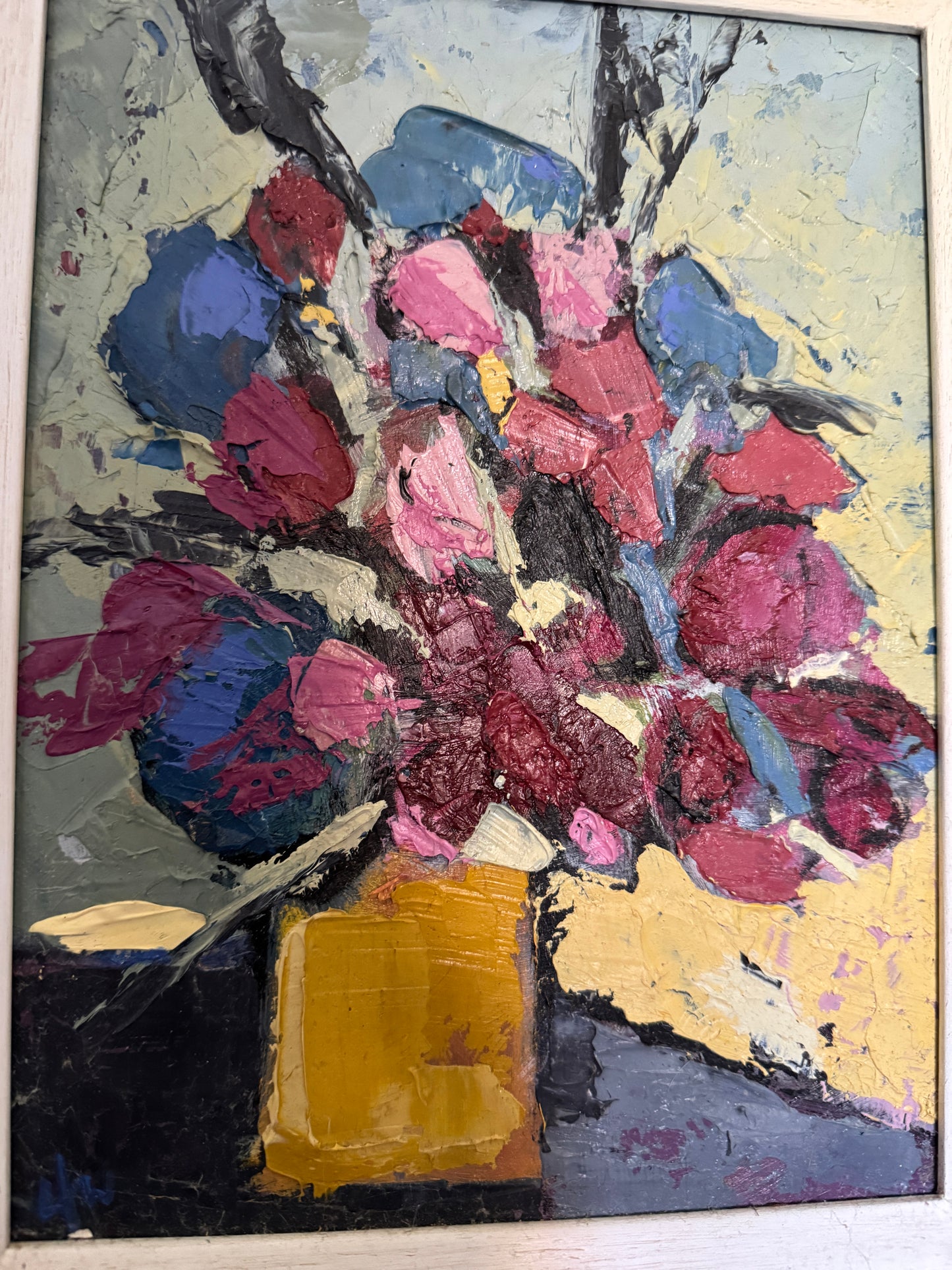 Red and Blue Flowers