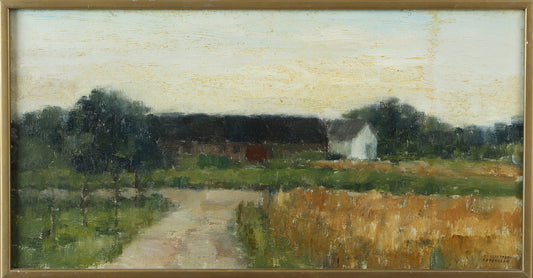 Meadow with White Farmhouse
