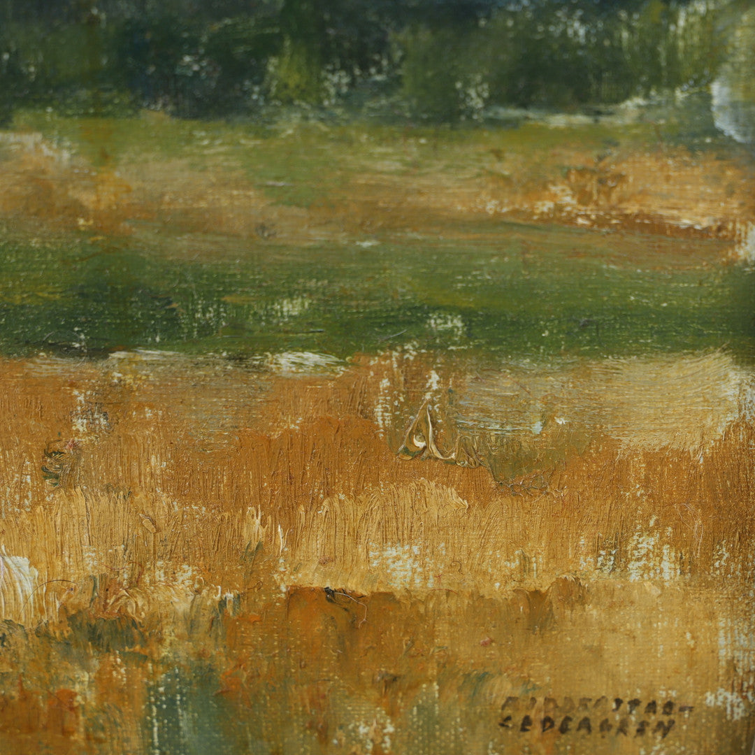 Meadow with White Farmhouse