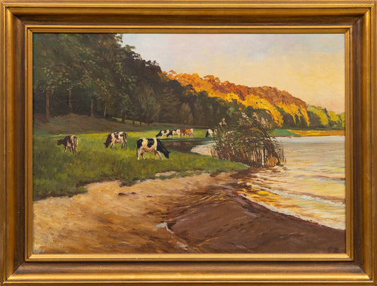 Cows by the Lake
