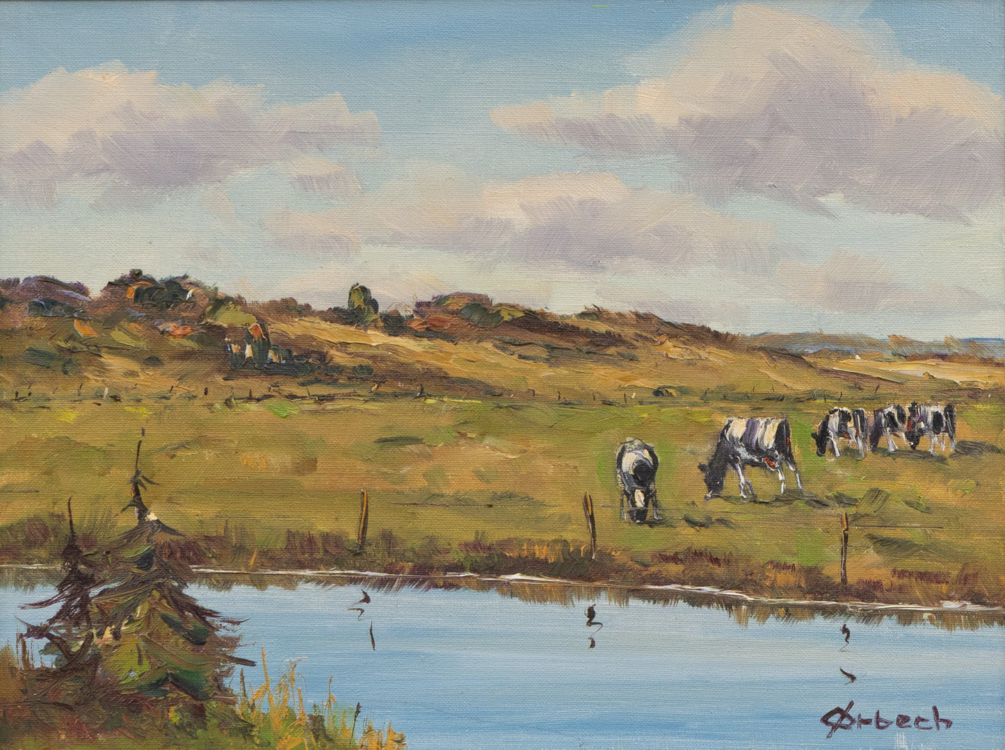 Cows by The River