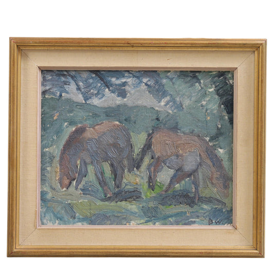 Grazing Horses